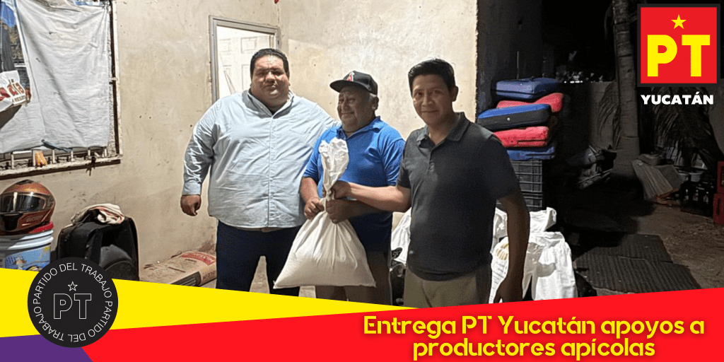 Entrega PT Yucatán apoyos a productores&nbsp;apícolas